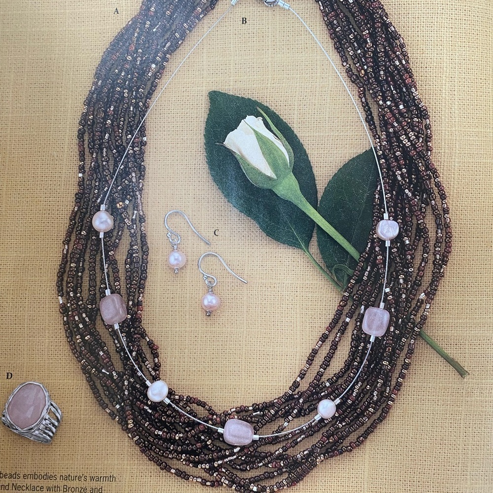 Silpada Multistrand Beaded Necklace 18” inches - Picture 6 of 9